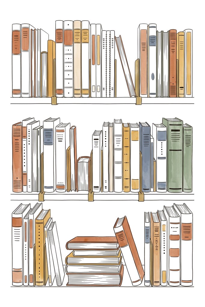 A bookshelf representing the HKDSE question bank